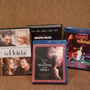 Mystic River, Slumdog Millionaire, The Holiday, The Phantom of the Opera DVD's